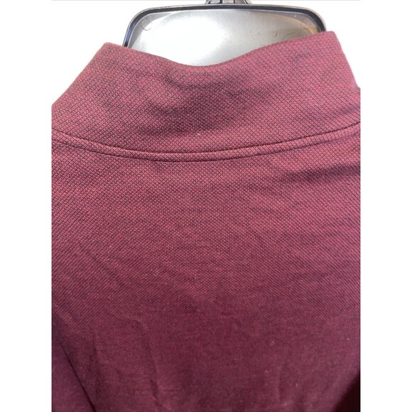Hart Schaffner Marx Men’s LS Golf Sweat Shirt Size Large Burgundy Athleisure - Picture 9 of 12
